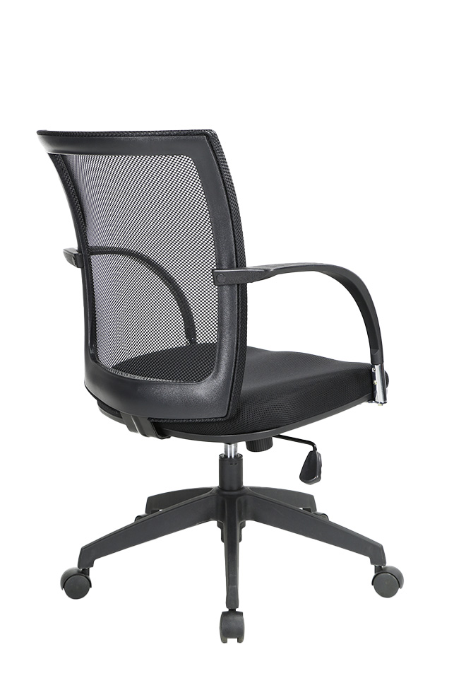 AV05TG 艾維PP扶手網椅 - 後側面135 度視角