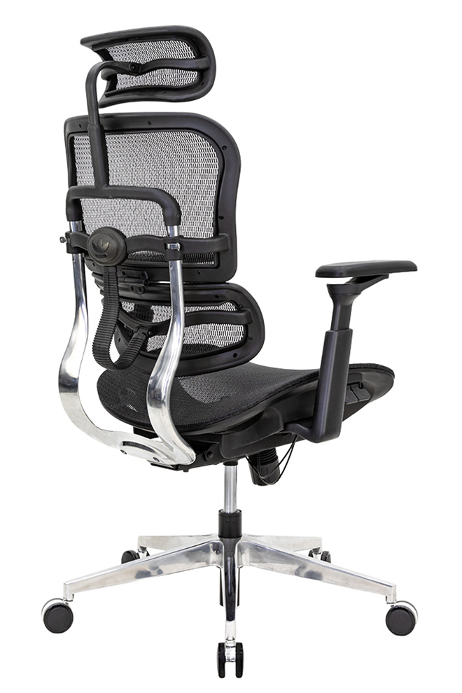 BA01SGA 本奧人體工學全網椅 - 後側面135 度視角