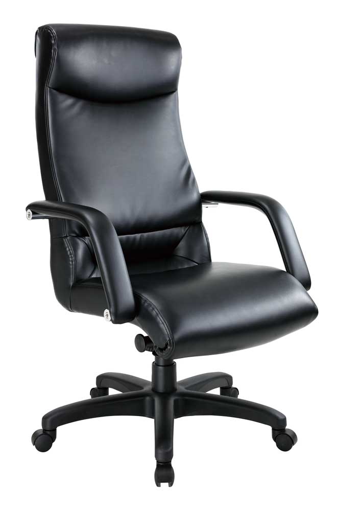HP01KV惠普高背黑透氣皮椅