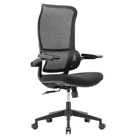 拉菲折疊手高背網椅