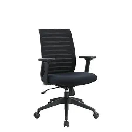 澳莉黑框扶手網椅